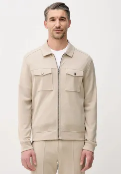 Joop! hanorac de bumbac culoarea bej, uni, 30100508 imagine