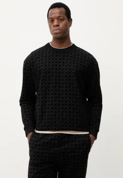 Joop! hanorac de bumbac culoarea negru, cu imprimeu, 30047447 imagine