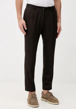 Joop! pantaloni cu lana culoarea maro, cu fason chinos, 30043730 imagine