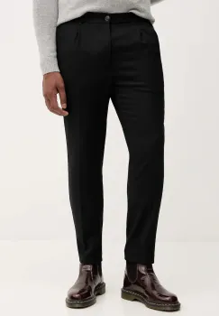 Joop! pantaloni cu lana culoarea negru, drept, 30048565 imagine