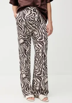 Joop! pantaloni culoarea bej, lat, high waist, 30042890 imagine