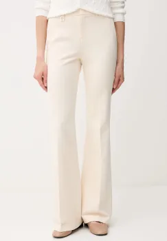 Joop! pantaloni culoarea bej, lat, high waist, 30047952 imagine