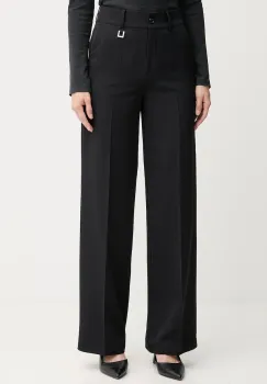 Joop! pantaloni culoarea negru, drept, high waist, 30047985 imagine