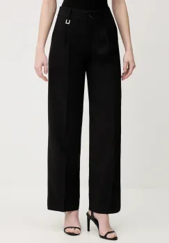 Joop! pantaloni culoarea negru, drept, high waist, 30100442 imagine