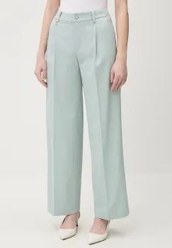 Joop! pantaloni culoarea turcoaz, lat, medium waist, 30100443 imagine