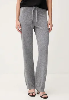 Joop! pantaloni de lana culoarea gri, drept, high waist, 30043973 imagine