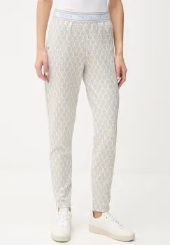 Joop! pantaloni de trening culoarea bej, cu imprimeu, 30049337 imagine