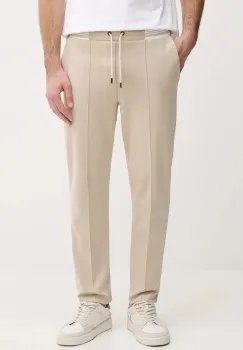 Joop! pantaloni de trening din bumbac culoarea bej, uni, 30100510 imagine