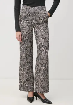 Joop! pantaloni femei, culoarea bej, drept, high waist, 30044816 10018881 imagine