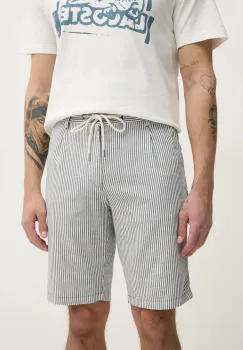 Joop! pantaloni scurti din amestec de in barbati, culoarea alb, 30046558 imagine