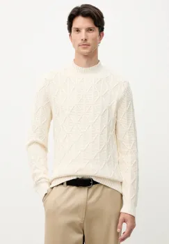 Joop! pulover de bumbac culoarea bej, 30047403 imagine