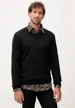 Joop! pulover de bumbac culoarea negru, light, 30046902 imagine