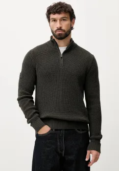 Joop! pulover de bumbac culoarea verde, cu turtleneck, 30047663 imagine