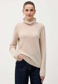 Joop! pulover de casmir culoarea gri, light, cu guler, 30043675 imagine