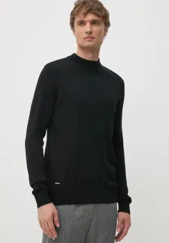 Joop! pulover de lana barbati, culoarea negru, light, 30032606 imagine