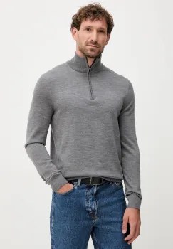 Joop! pulover de lana culoarea verde, light, cu turtleneck imagine