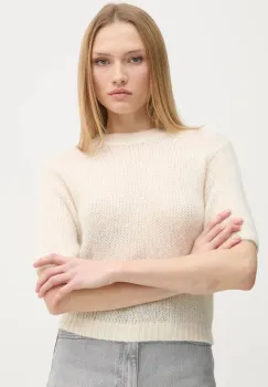 Joop! pulover de lana femei, culoarea bej, 30044779 10015666 imagine