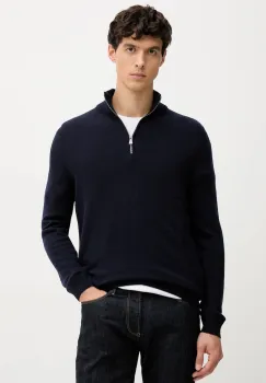 Joop! pulover din amestec de lana culoarea bleumarin, light, cu turtleneck, 30048172 imagine