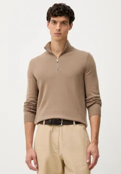 Joop! pulover din amestec de lana culoarea maro, light, cu turtleneck, 30048172 imagine