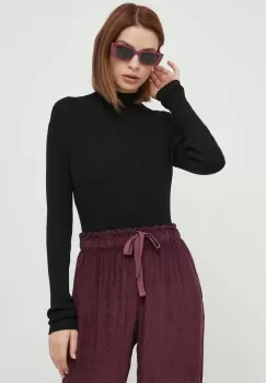 Joop! pulover femei, culoarea negru, light, cu turtleneck imagine
