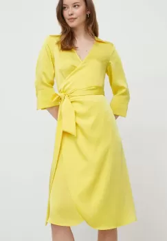 Joop! rochie culoarea galben, mini, drept imagine