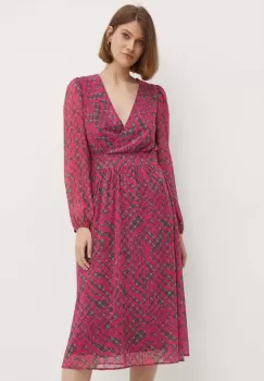 Joop! rochie culoarea roz, midi, evazati, 30042892 imagine