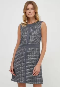 Joop! rochie din amestec de lana culoarea gri, mini, mulata imagine