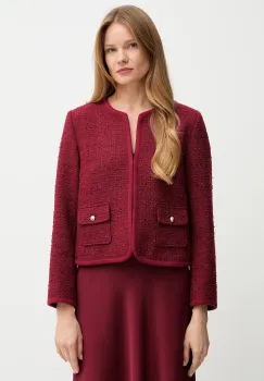 Joop! sacou culoarea bordo, un singur rand de nasturi, uni, 30048584 imagine