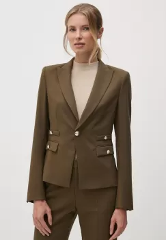 Joop! sacou culoarea verde, un singur rand de nasturi, neted, 30043457 imagine