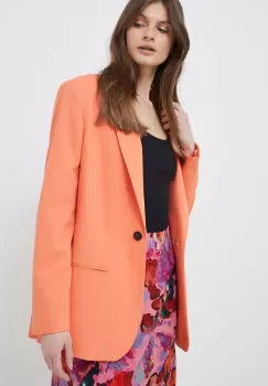 Joop! sacou din lana culoarea portocaliu, un singur rand de nasturi, neted imagine
