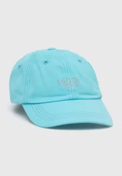 Joop! sapca de baseball din bumbac culoarea turcoaz, neted imagine