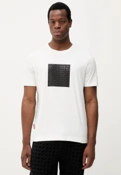 Joop! tricou din bumbac culoarea alb, cu imprimeu, 30047863 imagine