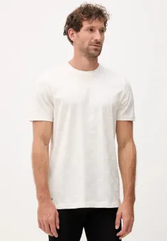 Joop! tricou din bumbac culoarea bej, cu imprimeu, 30046985 imagine