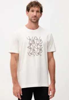 Joop! tricou din bumbac culoarea bej, cu imprimeu, 30047002 imagine
