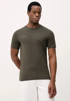 Joop! tricou din bumbac culoarea portocaliu, cu imprimeu, 30045926 imagine