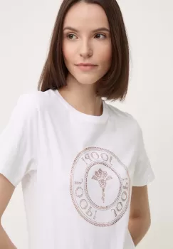 Joop! tricou din bumbac femei, culoarea alb, 30042942 imagine