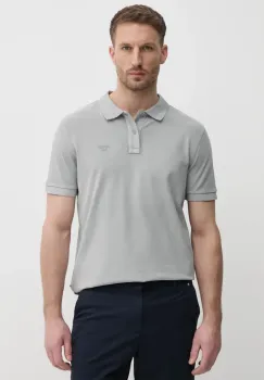 Joop! tricou polo barbati, culoarea gri, neted, 30045619 imagine