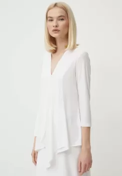 Joseph Ribkoff bluza femei, culoarea alb, neted, 161066 imagine
