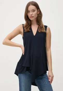 Joseph Ribkoff bluza femei, culoarea albastru marin, neted, 161060 imagine