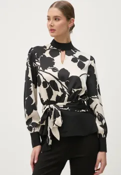 Joseph Ribkoff bluza femei, culoarea negru, modelator, 244942 imagine