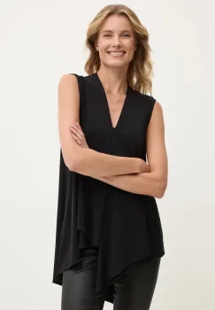 Joseph Ribkoff bluza femei, culoarea negru, neted, 161060 imagine