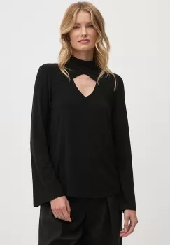 Joseph Ribkoff bluza femei, culoarea negru, neted, 243064 imagine