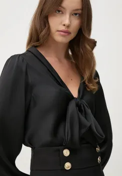 Joseph Ribkoff bluza femei, culoarea negru, neted, 244077 imagine