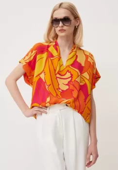 Joseph Ribkoff bluza femei, culoarea portocaliu, modelator, 242008 imagine