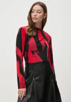 Joseph Ribkoff bluza femei, culoarea rosu, modelator, 244233 imagine