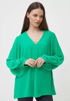Joseph Ribkoff bluza femei, culoarea verde, neted, 241173 imagine