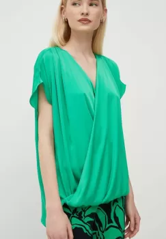 Joseph Ribkoff bluza femei, culoarea verde, neted, 241278 imagine