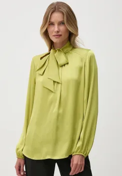 Joseph Ribkoff bluza femei, culoarea verde, neted, 243022 imagine