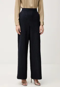 Joseph Ribkoff pantaloni culoarea bleumarin, drept, high waist, 261056 imagine