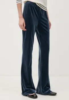 Joseph Ribkoff pantaloni de trening din velur culoarea turcoaz, neted, 234289F24 imagine